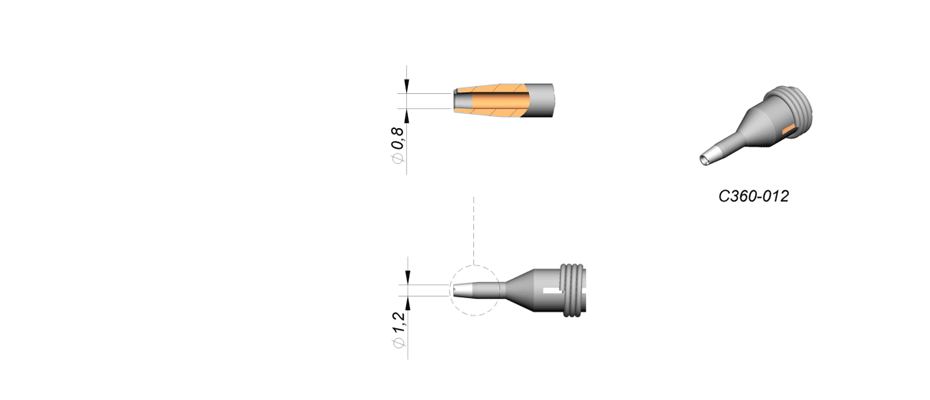 C360012 - Tip for DS360 microdesoldering iron